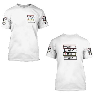 Discover Late Night Book Club 3D T Shirts