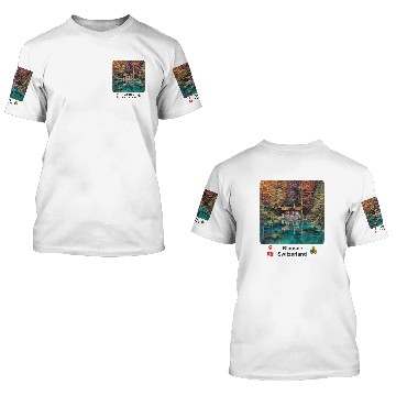 Discover Blausee Lake - Switzerland 3D T Shirts