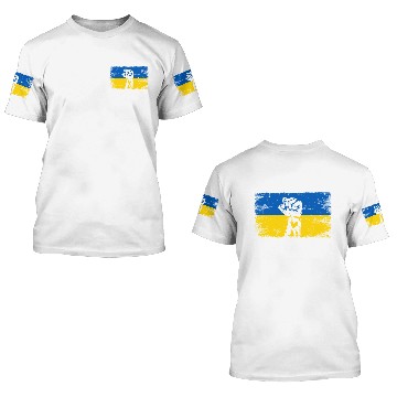 Discover Ukrainian Flag I Stand With Ukraine 3D T Shirts
