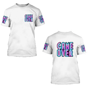 Discover Game Over 3D T Shirts