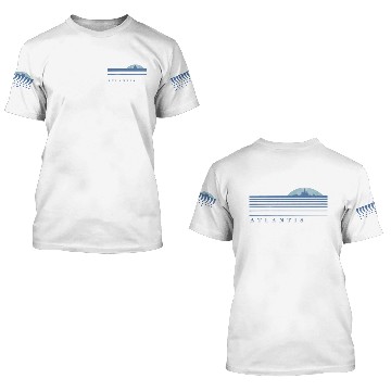 Discover Stargate Atlantis Retro Cityscape 3D T Shirts