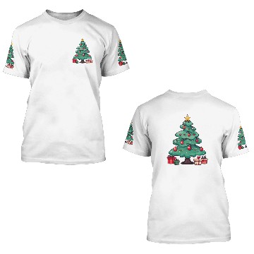 Discover Christmas tree 3D T Shirts