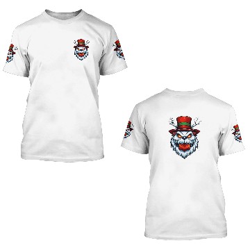 Discover Angry Snowman 3D T Shirts