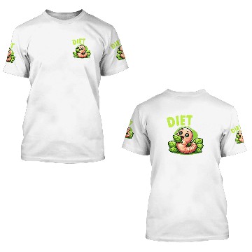 Discover Worm Farming Earthworm Gardener Vermiculture 3D T Shirts