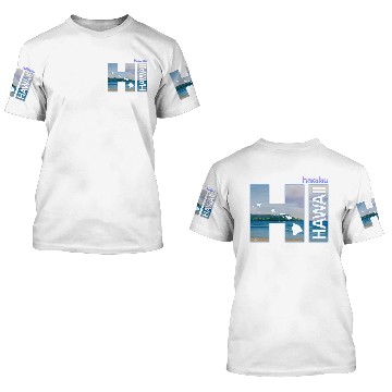 Discover 017916 Hakalau Hi Hawaii Aloha State Vacation 3D T Shirts