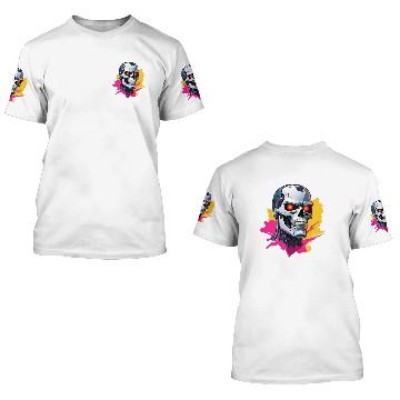 Discover Terminator Skull 3D T Shirts