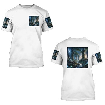 Discover Twilight Magic: Enchanted Forest 3D T Shirts