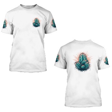 Discover The shining cactus 3D T Shirts