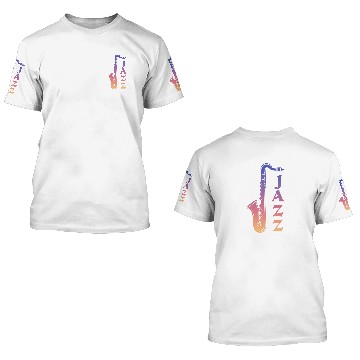 Discover Jazz saxophone 3D T Shirts