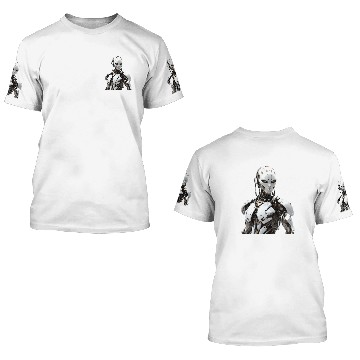 Discover Intricate Futuristic Robot Printables 3D T Shirts