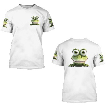 Discover Nice frog 3D T Shirts