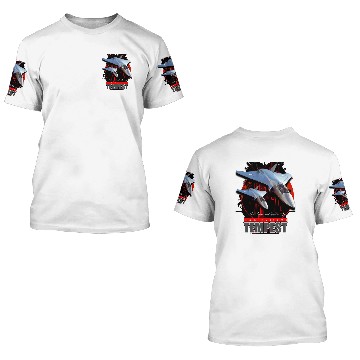 Discover BAE Systems Tempest Next-Generation Fighter Jet 3D T Shirts