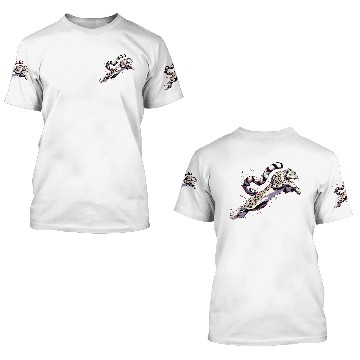 Discover Snow Leopard Leopard White Leopard 3D T Shirts