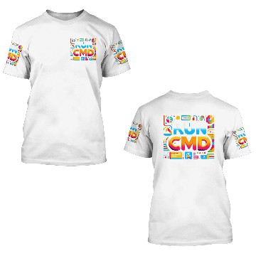 Discover Run Cmd 40 3D T Shirts