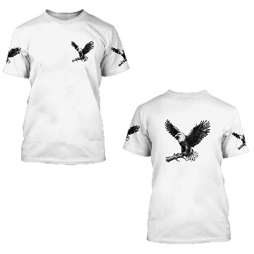 Discover Bald Eagle 3D T Shirts