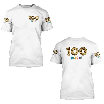 Discover 100 Days Of Kindergarten Teacher Student 100th 3D T Shirts