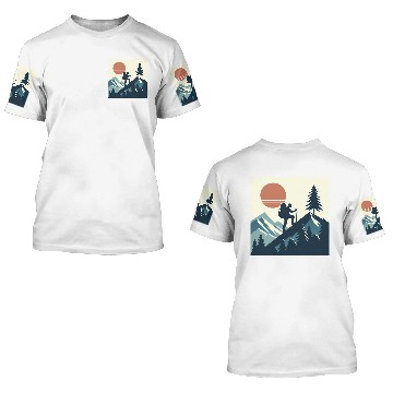 Discover Pathfinder: Nature's Untrodden Paths 3D T Shirts