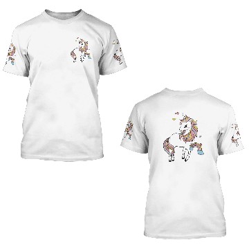 Discover Disney rainbow horse 3D T Shirts