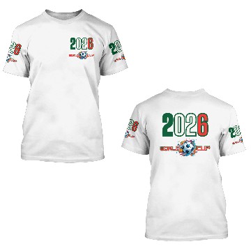 Discover world cup 2026 3D T Shirts