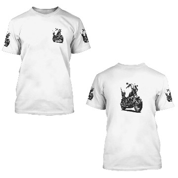 Discover Biker Poster - Motorcycle Skull Chopper Poster 3D T Shirts