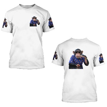 Discover "Chimpanzee Chronicles: A Primate's Pursuit" 3D T Shirts