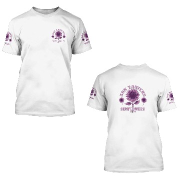 Discover sunflowers purple 3D T Shirts