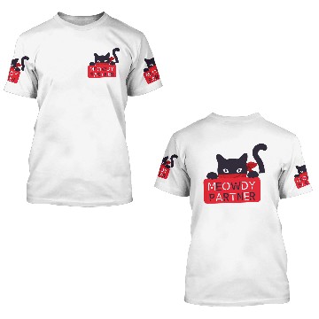 Discover meowdy partner , cat lover 3D T Shirts