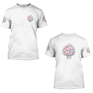 Discover Cute mushrooms 3D T Shirts