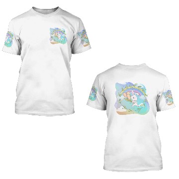 Discover Cute Funny Easter Egg Rabbit With Flower Frame 3D T Shirts
