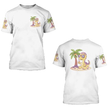 Discover Dinosaur brontosaurus summer 3D T Shirts