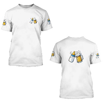 Discover Drinking Buddies Creative Fun Novelty 3D T Shirts
