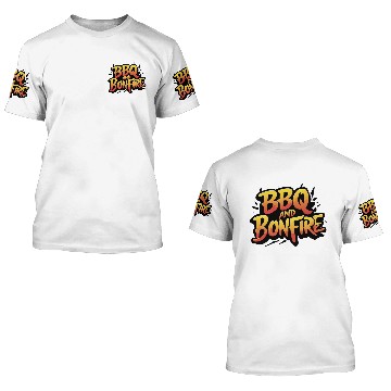 Discover BBQ and Bonfire - Summer Vibes 3D T Shirts