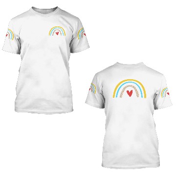 Discover Cute Rainbow Human Resources Crew HR Manager 3D T Shirts