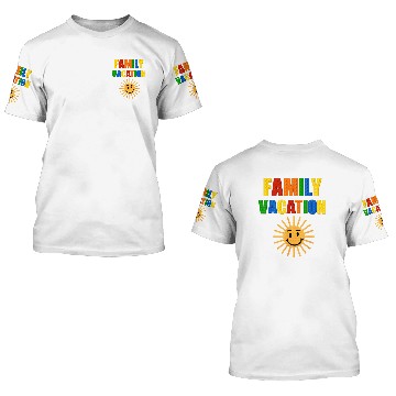 Discover Building Bricks Family Vacation Matching 3D T Shirts