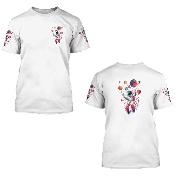Discover Astronaut Outer Space Gifts 3D T Shirts