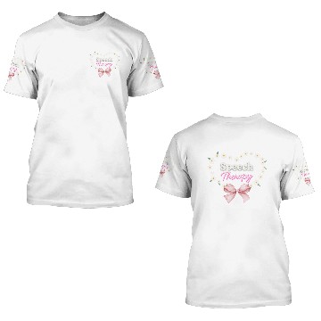 Discover Speech therapy SLP pathologist language coquette 3D T Shirts