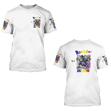 Discover Skeleton Rockin 3D T Shirts