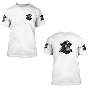 Discover Pirate Gorilla 3D T Shirts