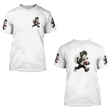 Discover Skunks Rugby 3D T Shirts