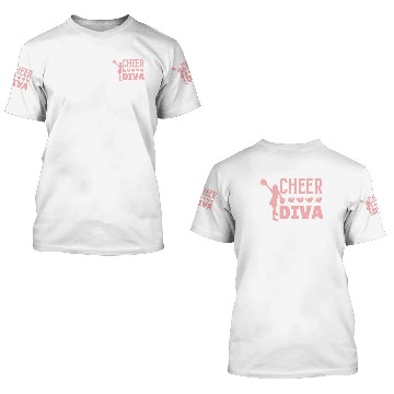 Discover Cheer Diva Heart Cheerleader 3D T Shirts