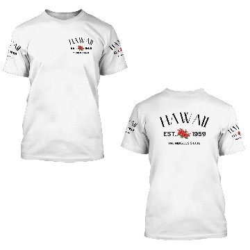 Discover Vivid Hibiscus Floral Pattern 3D T Shirts