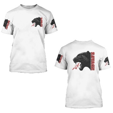 Discover Fierce Black Panther Roar Design 3D T Shirts