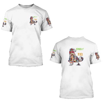 Discover Spookysaurus Rex Zombie Dinosaur Halloween 3D T Shirts