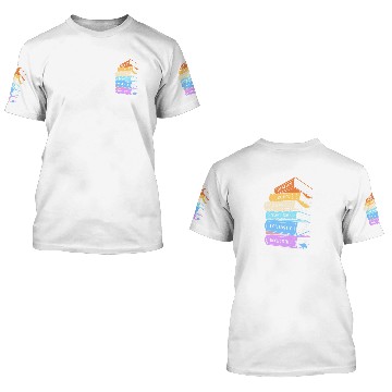 Discover School Librarian Books Bookworm Nerd 3D T Shirts