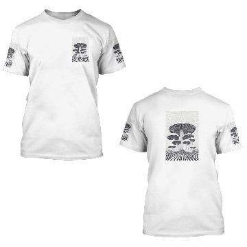 Discover Optical Mushroom Forest 3D T Shirts