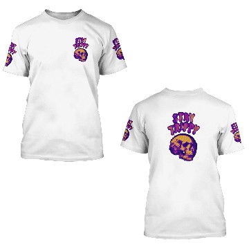 Discover Stay Trippy Psychedelic Skull Design 3D T Shirts