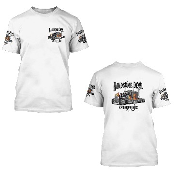Discover Hansom Devil Diesel Truck Design 3D T Shirts