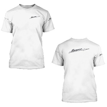 Discover Austin-Healey Sprite silver script emblem - 3D T Shirts