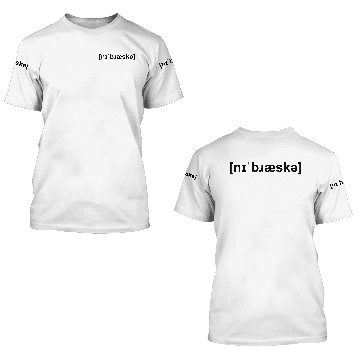 Discover nebraska phonetic spelling 3D T Shirts
