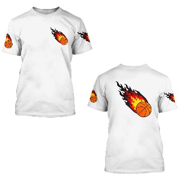 Discover Fireball Basketball Germany 3D T Shirts